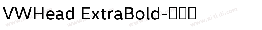 VWHead ExtraBold字体转换